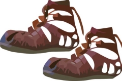 Clip Art - Roman Clothes Roman Caligae (Sandal)