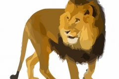 Clip Art - Roman Galdiators Animals Lion