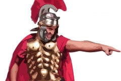 Clip Art - Roman Soldier Pointing