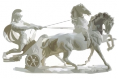 Clip Art - Roman Soldier on Chariot