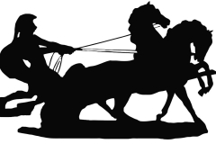 Clip Art - Soldier on Chariot Horses